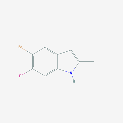 Picture of 5-Bromo-6-fluoro-2-methyl-1H-indole