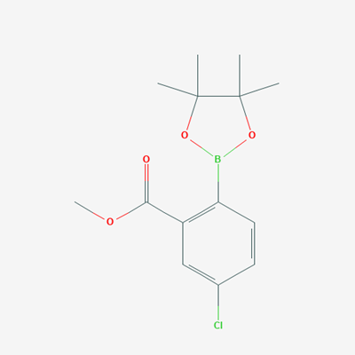 Picture of 5-Chloro-2-(4,4,5,5-tetramethyl-[1,3,2]dioxaborolan-2-yl)benzoic acid methyl ester