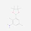 Picture of 5-Chloro-2-fluoro-3-(4,4,5,5-tetramethyl-1,3,2-dioxaborolan-2-yl)aniline