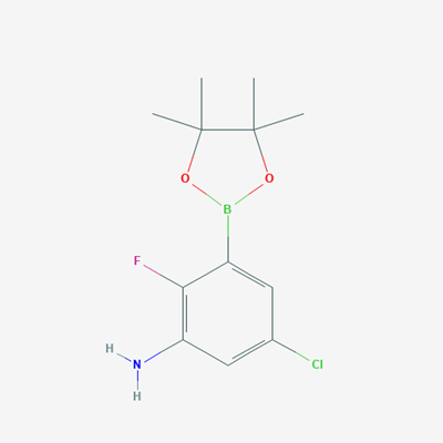 Picture of 5-Chloro-2-fluoro-3-(4,4,5,5-tetramethyl-1,3,2-dioxaborolan-2-yl)aniline