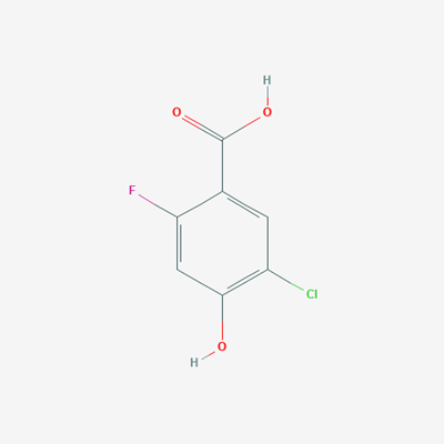 Picture of 5-chloro-2-fluoro-4-hydroxybenzoic acid 