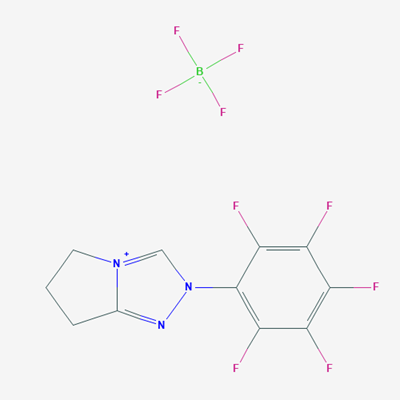 Picture of 6,7-Dihydro-2-pentafluorophenyl-5H-pyrrolo[2,1-c][1,2,4]triazolium Tetrafluoroborate