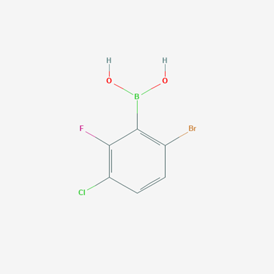 Picture of 6-Bromo-3-chloro-2-fluorophenylboronic acid