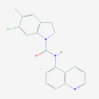 Picture of 6-Chloro-5-methyl-N-(quinolin-5-yl)indoline-1-carboxamide