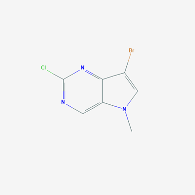 Picture of 7-Bromo-2-chloro-5-methyl-5H-pyrrolo[3,2-d]pyrimidine