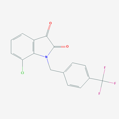 Picture of 7-Chloro-1-(4-(trifluoromethyl)benzyl)indoline-2,3-dione