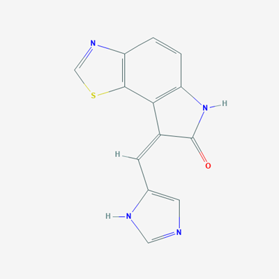 Picture of 8-((1H-Imidazol-4-yl)methylene)-6,8-dihydro-7H-thiazolo[5,4-e]indol-7-one