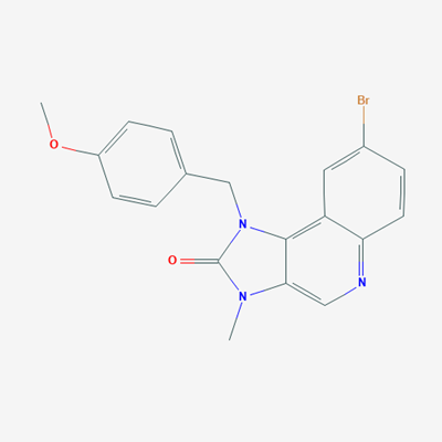Picture of 8-Bromo-1-(4-methoxybenzyl)-3-methyl-1H-imidazo[4,5-c]quinolin-2(3H)-one