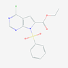 Picture of Ethyl 4-chloro-7-(phenylsulfonyl)-7H-pyrrolo[2,3-d]pyrimidine-6-carboxylate