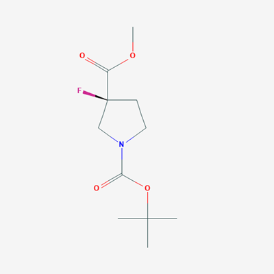 Picture of Methyl (S)-1-Boc-3-fluoropyrrolidine-3-carboxylate