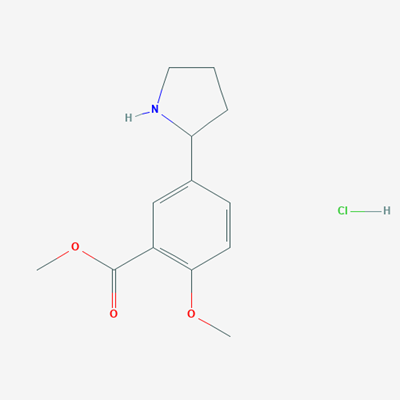 Picture of Methyl 2-methoxy-5-(pyrrolidin-2-yl)benzoate hydrochloride