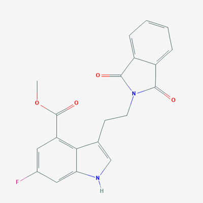 Picture of Methyl 3-(2-(1,3-dioxoisoindolin-2-yl)ethyl)-6-fluoro-1H-indole-4-carboxylate