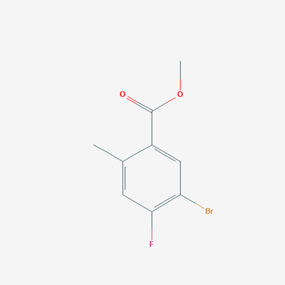 Picture of methyl 5-bromo-4-fluoro-2-methylbenzoate