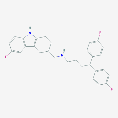 Picture of N-((6-Fluoro-2,3,4,9-tetrahydro-1H-carbazol-3-yl)methyl)-4,4-bis(4-fluorophenyl)butan-1-amine