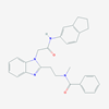 Picture of N-(2-(1-(2-((2,3-Dihydro-1H-inden-5-yl)amino)-2-oxoethyl)-1H-benzo[d]imidazol-2-yl)ethyl)-N-methylbenzamide