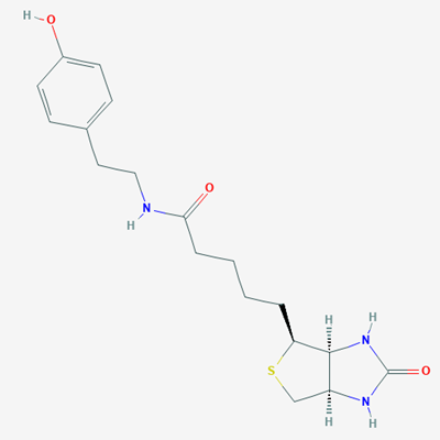 Picture of N-(4-Hydroxyphenethyl)-5-((3aS,4S,6aR)-2-oxohexahydro-1H-thieno[3,4-d]imidazol-4-yl)pentanamide