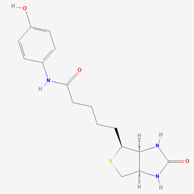 Picture of N-(4-Hydroxyphenyl)-5-((3aS,4S,6aR)-2-oxohexahydro-1H-thieno[3,4-d]imidazol-4-yl)pentanamide