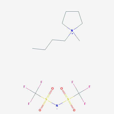 Picture of N-Butyl-N-methylpyrrolidinium bis((trifluoromethyl)sulfonyl)imide