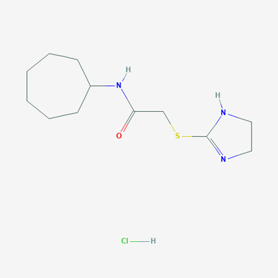 Picture of N-Cycloheptyl-2-(4,5-dihydro-1H-imidazol-2-ylsulfanyl)acetamide hydrochloride