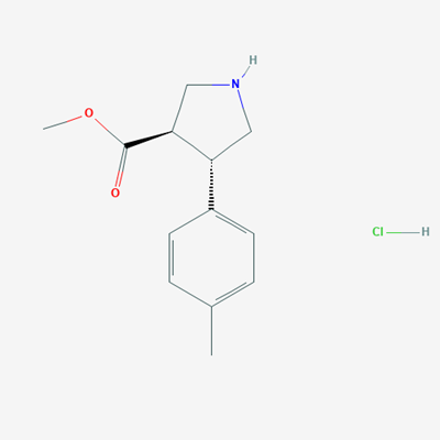 Picture of rel-Methyl (3R,4S)-4-(p-tolyl)pyrrolidine-3-carboxylate hydrochloride