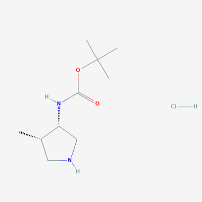 Picture of rel-tert-Butyl ((3R,4R)-4-methylpyrrolidin-3-yl)carbamate hydrochloride