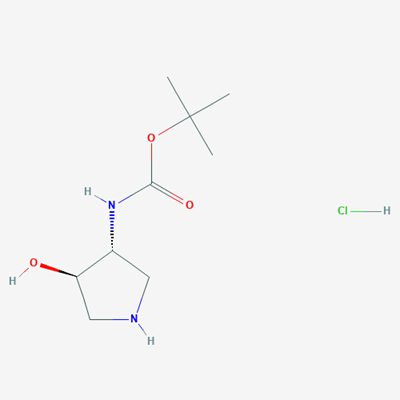 Picture of tert-Butyl ((3R,4R)-4-hydroxypyrrolidin-3-yl)carbamate hydrochloride