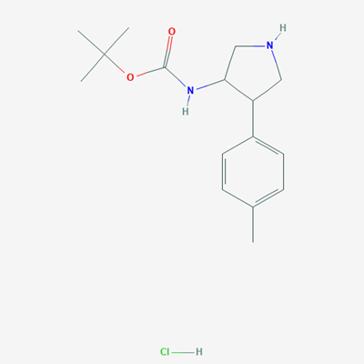 Picture of tert-Butyl (4-(p-tolyl)pyrrolidin-3-yl)carbamate hydrochloride