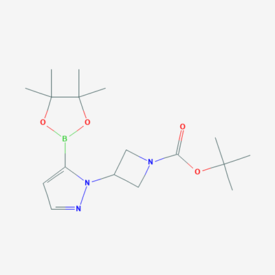 Picture of tert-Butyl 3-(5-(4,4,5,5-tetramethyl-1,3,2-dioxaborolan-2-yl)-1H-pyrazol-1-yl)azetidine-1-carboxylate