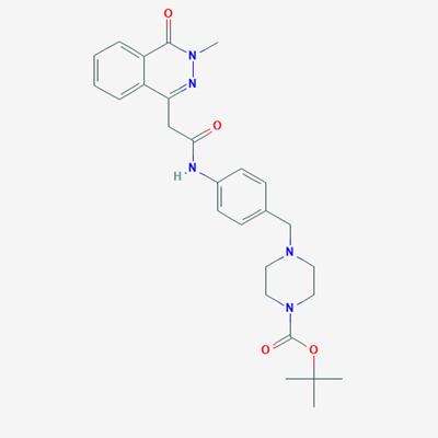 Picture of tert-Butyl 4-(4-(2-(3-methyl-4-oxo-3,4-dihydrophthalazin-1-yl)acetamido)benzyl)piperazine-1-carboxylate