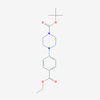Picture of tert-Butyl 4-(4-(ethoxycarbonyl)phenyl)piperazine-1-carboxylate
