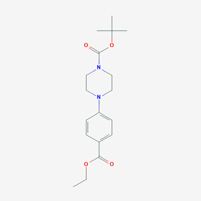 Picture of tert-Butyl 4-(4-(ethoxycarbonyl)phenyl)piperazine-1-carboxylate