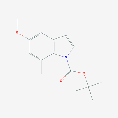 Picture of tert-Butyl 5-methoxy-7-methyl-1H-indole-1-carboxylate