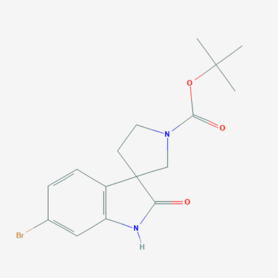 Picture of tert-Butyl 6-bromo-2-oxospiro[indoline-3,3'-pyrrolidine]-1'-carboxylate