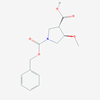 Picture of trans-1-((benzyloxy)carbonyl)-4-methoxypyrrolidine-3-carboxylic acid