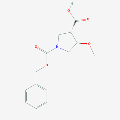 Picture of trans-1-((benzyloxy)carbonyl)-4-methoxypyrrolidine-3-carboxylic acid