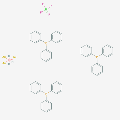 Picture of Tris[triphenylphosphinegold(I)]oxonium tetrafluoroborate