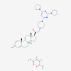 Picture of 21-[4-(2,6-Di-1-pyrrolidinyl-4-pyrimidinyl)-1-piperazinyl]pregna-1,4,9[11]-triene-3,20-dione maleate salt