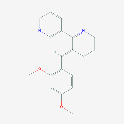 Picture of 2,3'-Bipyridine, 3-[(2,4-dimethoxyphenyl)methylene]-3,4,5,6-tetrahydro-, (3E)-