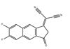 Picture of 2-(6,7-difluoro-3-oxo-2,3-dihydro-1H-cyclopenta[b]na phthalen-1-ylidene)malononitrile