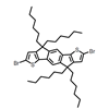 Picture of 4,9-dihydro-4,4,9,9-tetrahexyl-s-indaceno[1,2-b:5,6-b']dithiophene-2,7-dibromide