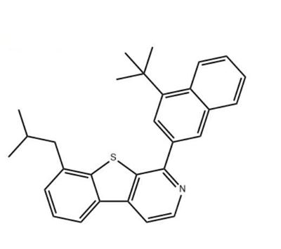 Picture of 1-(4-(tert-butyl)naphthalen-2-yl)-8-isobutylbenzo[4,5]thieno[2,3-c]pyridine